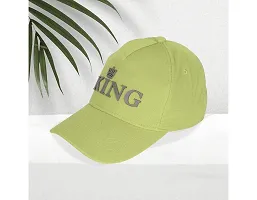 Baseball Combo Caps for Mens and Womens UV- Protect Stylish Cotton Blend King Caps Men for All Sports Caps for Boys and Girls (Light Green  Dark Green  Black)-thumb2