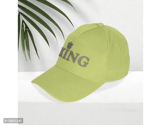 Baseball Combo Caps for Mens and Womens UV- Protect Stylish Cotton Blend King Caps Men for All Sports Caps for Boys and Girls (Light Green  Dark Green  Black)-thumb3