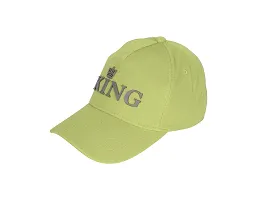 Baseball Combo Caps for Mens and Womens UV- Protection Stylish Cotton Blend King Caps Men for All Sports Caps for Boys and Girls (Light Green  Light Green)-thumb1