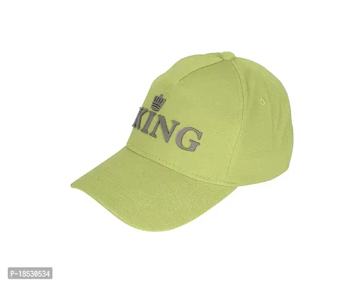 Baseball Combo Caps for Mens and Womens UV- Protection Stylish Cotton Blend King Caps Men for All Sports Caps for Boys and Girls (Light Green  Light Green)-thumb2