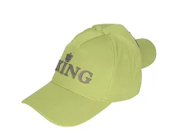 Baseball Combo Caps for Mens and Womens UV- Protection Stylish Cotton Blend King Caps Men for All Sports Caps for Boys and Girls (Light Green  Light Green)-thumb4