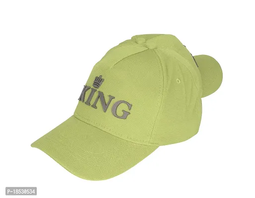 Baseball Combo Caps for Mens and Womens UV- Protection Stylish Cotton Blend King Caps Men for All Sports Caps for Boys and Girls (Light Green  Light Green)-thumb5