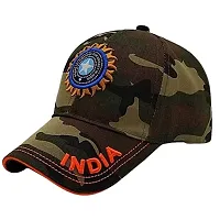 CLASSYMESSI Men's and Women's India Cricket Cap Genuine Quality Original Cap for All Cricket Fans Sports Cap (RED Army)-thumb3