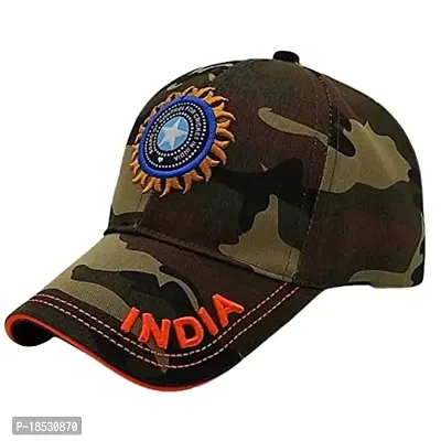 CLASSYMESSI Men's and Women's India Cricket Cap Genuine Quality Original Cap for All Cricket Fans Sports Cap (RED Army)-thumb4