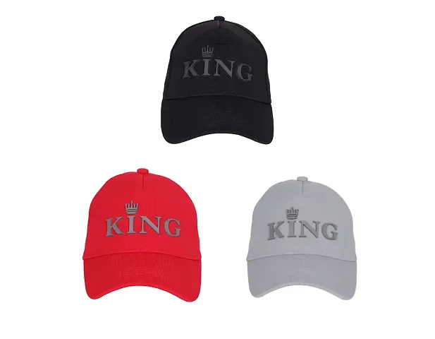 Baseball Combo Caps for Mens and Womens UV- Protect Stylish Cotton Blend King Caps Men for All Sports Caps for Boys and Girls Use Indoor Outdoor