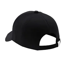 Cap for Men and Women VIRAT Cotton Blend Cap Use for Sports Cricket All Outdoor Indoor Activities (Black NY Black NY)-thumb3