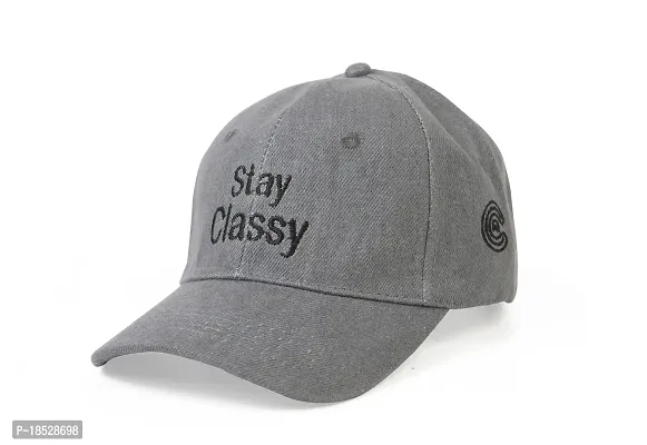 Premium Cap for Men and Women  Life Friends Unisex 100% Cotton Jeans Synthetic Baseball Cap Casual, Workouts, (Grey)-thumb0