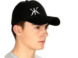 Cap Combo Pack of 2 Baseball Caps for Men and Women Stylish Unisex Cotton Blend Caps Men for All Sports Cricket Running Dating Love Gifts Hat for Boys and Girls (Black (AE) Black (NY))-thumb2