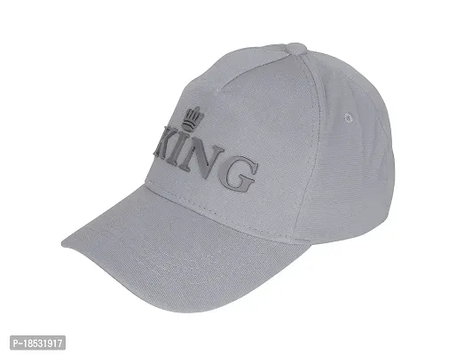 Baseball Caps for Mens and Womens UV- Protection Stylish Cotton Blend King Caps Men for All Fashions Sports Workouts Running Caps for Boys and Girls (Grey)