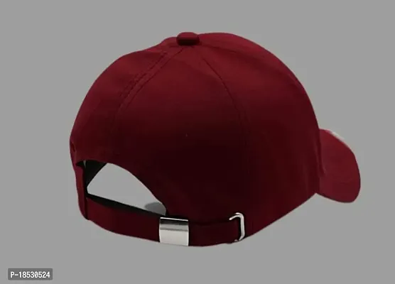 Cap for Men and Women VIRAT Cotton Blend Cap Use for Sports Cricket All Outdoor Indoor Activities (Maroon V)-thumb4