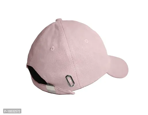 CLASSYMESSI Classy Denim Caps Men and Women Stylish and Durable Hat for Everyday Wear Washable Jeans Caps Men for All Fashion Sports Dating Workout Scooty Driving Running Cap (Pink)-thumb4