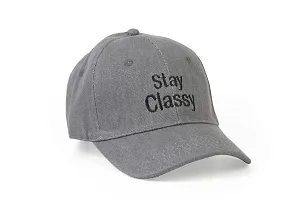 Premium Cap for Men and Women  Life Friends Unisex 100% Cotton Jeans Synthetic Baseball Cap Casual, Workouts, (Grey)-thumb2