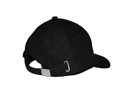 CLASSYMESSI Classy Denim Caps Men and Women Stylish and Durable Hat for Everyday Wear Washable Jeans Caps Men for All Fashion Sports Dating Workout Scooty Driving Running Cap (Black)-thumb3