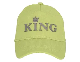 Baseball Combo Caps for Mens and Womens UV- Protection Stylish Cotton Blend King Caps Men for All Sports Caps for Boys and Girls (Light Green  Light Green)-thumb2