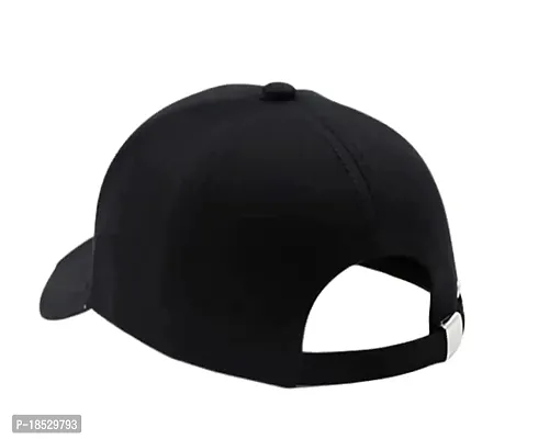 Cap for Men and Women Cotton Cap Use for Sports Cricket All Outdoor Indoor Activities (Black NY)-thumb4