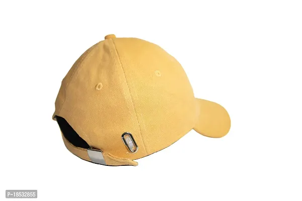 Denim Cap for Mens and Womens Stylish Washable Jeans Caps Men for All Fashion Sports Dating Workout Scooty Driving Gym Running Caps for Boys and Girls Use All Indoor Outdoor Activities (Yellow)-thumb5