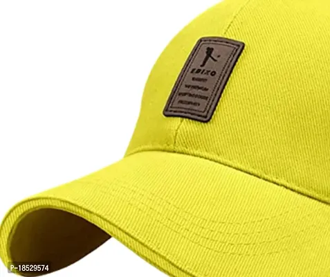 EDIKO Cap Combo Pack of 2 Cotton Cap for Men's and Women's (Maroon  Yellow)-thumb5