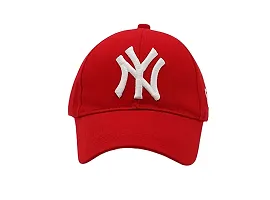 Baseball Caps for Men and Women VIRAT Cotton Blend Caps Men for All Sports Workouts Gym Running Cricket Caps for Boys and Girls (Red Black)-thumb2