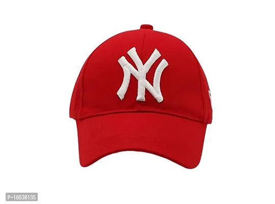 Baseball Caps for Men and Women VIRAT Cotton Blend Caps Men for All Sports Workouts Gym Running Cricket Caps for Boys and Girls (Red Black)-thumb3