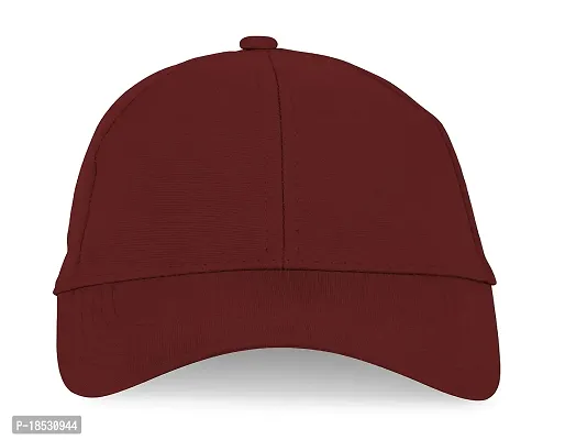 Baseball Combo Caps for Mens and Womens UV- Protection Stylish Cotton Blend Caps Men for All Fashions Caps for Boys and Girls (Black  Maroon)-thumb2