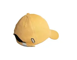 CLASSYMESSI Classy Denim Caps Men and Women Stylish and Durable Hat for Everyday Wear Washable Jeans Caps Men for All Fashion Sports Dating Workout Scooty Driving Running Cap (Yellow)-thumb3