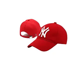 Baseball Caps for Men and Women VIRAT Cotton Blend Caps Men for All Sports Workouts Gym Running Cricket Caps for Boys and Girls (Red Black)-thumb4