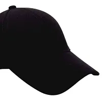 CLASSYMESSI Unisex Flexi Baseball caps Premium Black Cap Free Size for Casual, Workouts, Sports, Party, Gym (Fit to Head Size - Approx. 56CM to 60CM)-thumb4