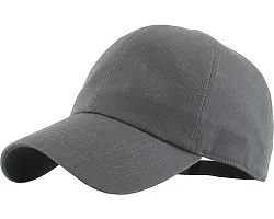 CLASSYMESSI Combo Caps Pack of 2 Men's  Women's 100% Cotton or Mr. A Black Cap Quick Drying Adjustable Cap (Black Grey)-thumb4