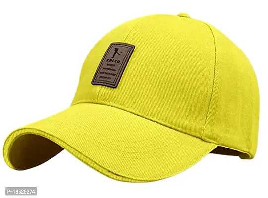 EDIKO Cap Combo Pack of 2 Cotton Cap for Men's and Women's (Black  Yellow)-thumb3