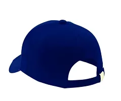 Cap for Men and Women VIRAT Cotton Blend Cap Use for Sports Cricket All Outdoor Indoor Activities (Blue V)-thumb3