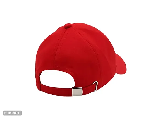 Baseball Caps for Men and Women Cotton Blend Caps Men for All Sports Workouts Gym Running Cricket Caps and Also You can Chose Combo Caps for Boys and Girls Red-thumb4