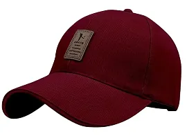 EDIKO Cap Combo Pack of 2 Cotton Cap for Men's and Women's (Maroon  Pink)-thumb1