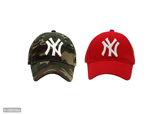 Baseball Caps for Men and Women VIRAT Cotton Blend Caps Men for All Sports Workouts Gym Running Cricket Caps for Boys and Girls Use (Red Army)