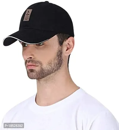 EDIKO Cap Combo Pack of 2 Cotton Cap for Men's and Women's (Black  White)-thumb2