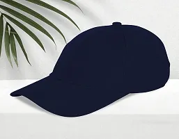 Baseball Combo Caps for Mens and Womens UV- Protection Stylish Cotton Blend Caps Men for All Fashions Caps for Boys and Girls (Black  N.Blue)-thumb4