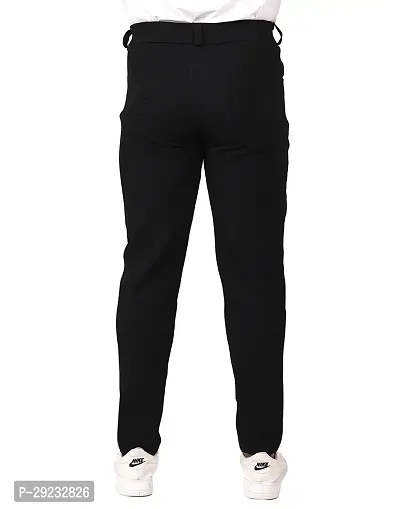 Men's Solid Cotton Blend Trouser Pants, Comfortable Regular fit Trouser, Formal Trouser-thumb5