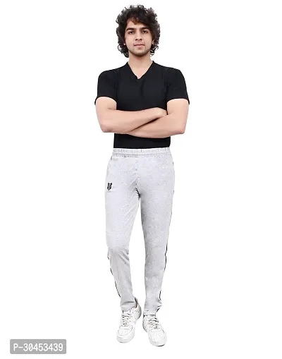 Stylish Cotton Solid Track Pant For Men-thumb0