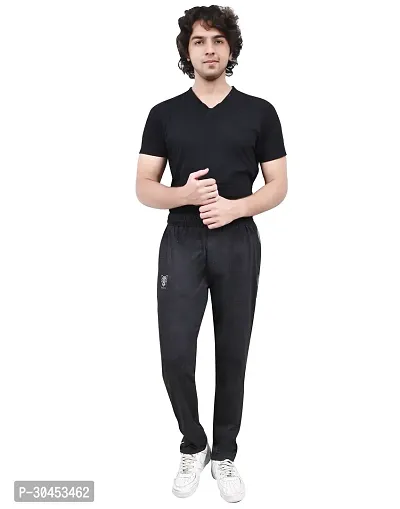 Stylish Cotton Solid Track Pant For Men-thumb0