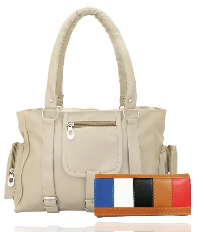 Multicoloured  PU Handbags Pack Of 2