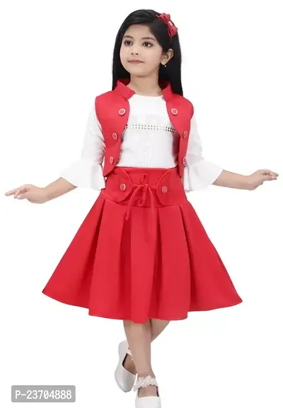 Trendy Cotton Fit And Flare Dress For Girls