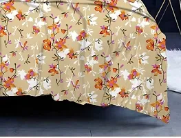 Trendy Polycotton Printed Double Bedsheet With Pillow Cover-thumb1