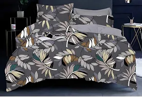 Trendy Polycotton Printed Double Bedsheet With Pillow Cover-thumb3