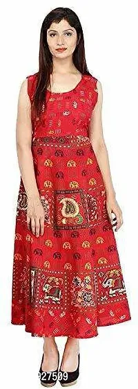 Designer Jaipuri Printed Cotton Kurtas For Women-thumb0