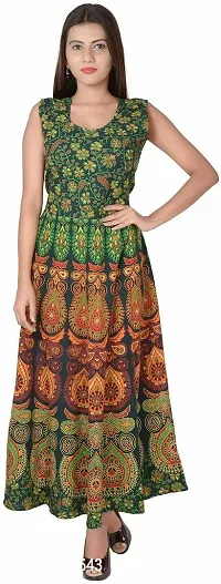 Designer Jaipuri Printed Cotton Kurtas For Women-thumb0