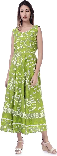 Designer Jaipuri Printed Cotton Kurtas For Women-thumb0