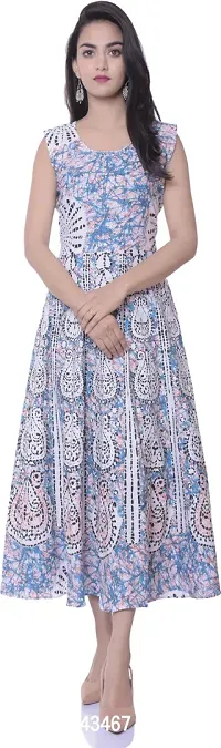 Designer Jaipuri Printed Cotton Kurtas For Women-thumb0