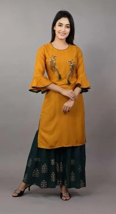 Graceful Rayon Kurta Bottom Women