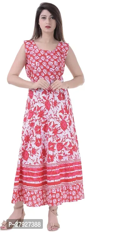 Designer Jaipuri Printed Cotton Kurtas For Women-thumb0