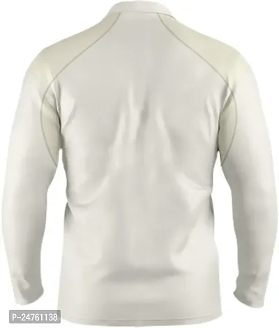 PS Pilot Cricket Upper Off- White Color T-Shirt Full Sleeves in Micro pp Fabric Collar Neck Pack of 1-thumb2
