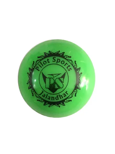 PS Pilot Wind/Hollow Ball for Cricket Practise, Green Color( Pack of 2)